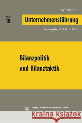 Bilanzpolitik Und Bilanztaktik Na Na 9783409791014 Gabler Verlag