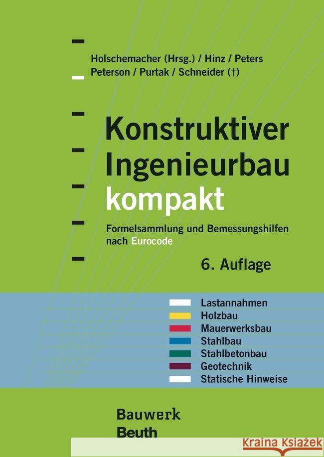 Konstruktiver Ingenieurbau kompakt Hinz, Peter, Peters, Klaus, Peterson, Leif A. 9783410297383