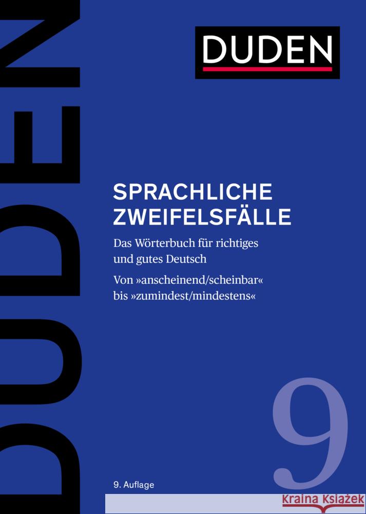 Duden - Sprachliche Zweifelsfälle Hennig, Mathilde, Schneider, Jan Georg, Osterwinter, Ralf 9783411040995
