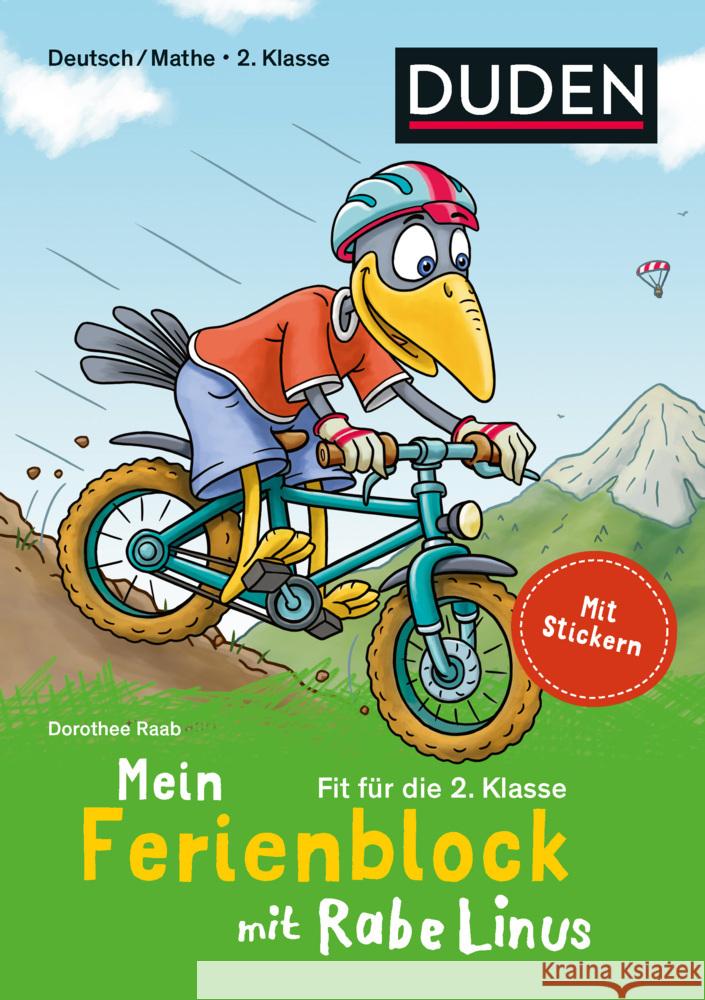 Mein Ferienblock mit Rabe Linus - Fit für die 2. Klasse Raab, Dorothee 9783411720804