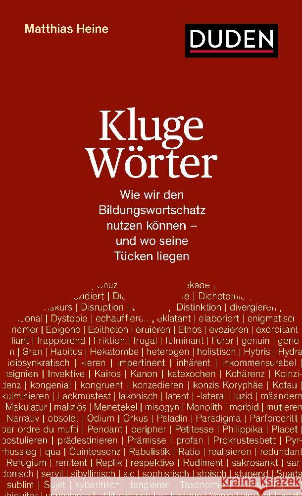 Kluge Wörter Heine, Matthias 9783411757077 Duden