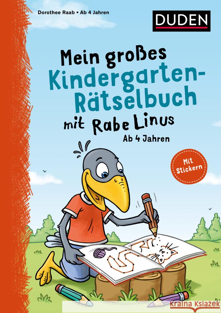 Mein großes Kindergarten-Rätselbuch mit Rabe Linus - ab 4 Jahren Raab, Dorothee 9783411757589