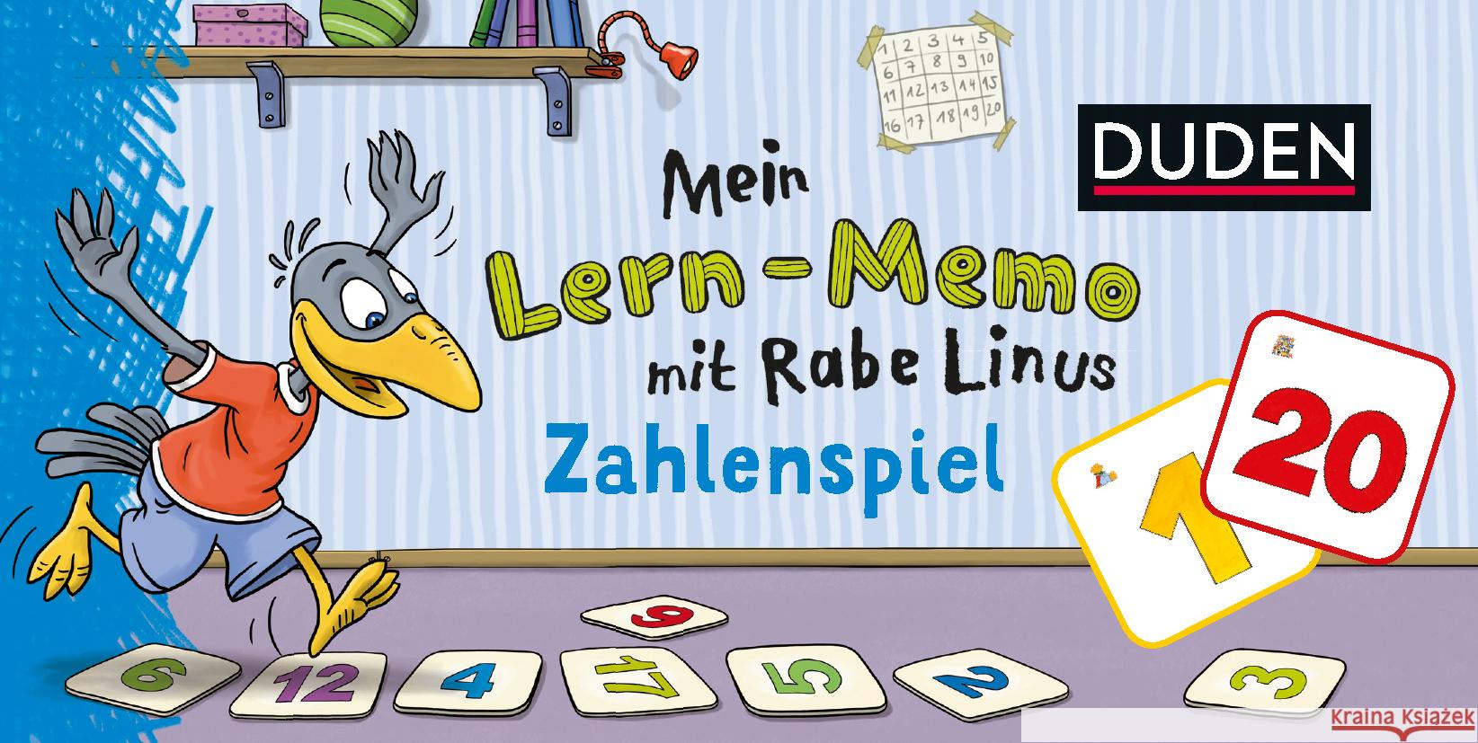 Mein Lern-Memo mit Rabe Linus - Zahlenspiel VE/3 Raab, Dorothee 9783411770830