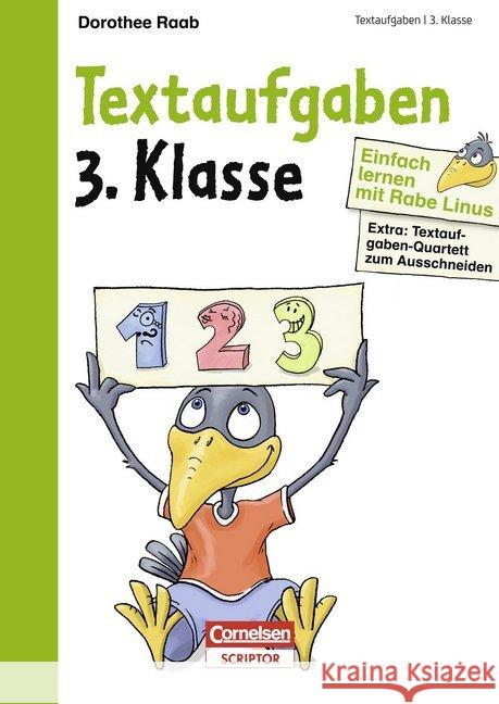 Textaufgaben 3. Klasse : Extra: Textaufgaben-Quartett zum Ausschneiden  9783411871735 Cornelsen Scriptor