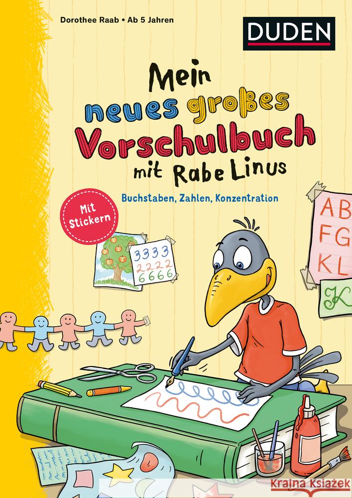 Mein neues großes Vorschulbuch mit Rabe Linus : Buchstaben, Zahlen, Konzentration Raab, Dorothee; Raab, Dorothee 9783411872381 Duden