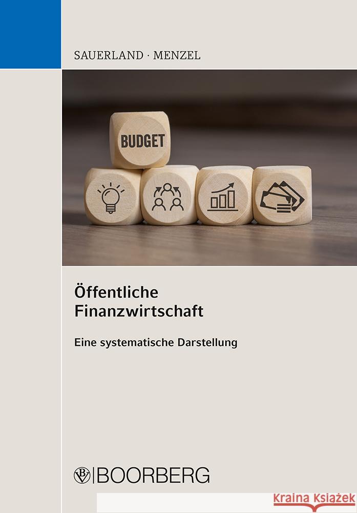 Öffentliche Finanzwirtschaft Sauerland, Thomas, Menzel, Kai 9783415071759 Boorberg