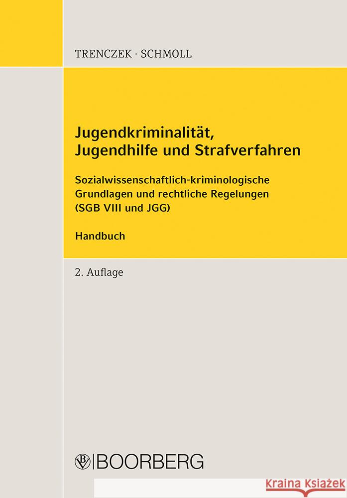 Jugendkriminalität, Jugendhilfe und Strafverfahren Trenczek, Thomas, Schmoll, Annemarie 9783415075986 Richard Boorberg Verlag