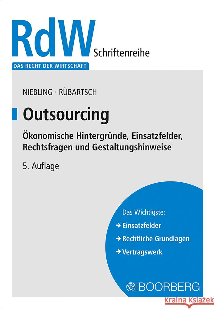 Outsourcing Niebling, Jürgen, Rübartsch, Julius 9783415077096