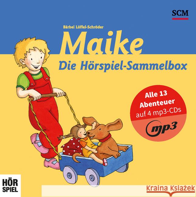 Maike - Die Hörbuch-Sammelbox MP3, Audio-CD, MP3 : Alle 13 Abenteuer auf 4 mp3-CDs, Hörspiel Löffel-Schröder, Bärbel 9783417288858 SCM R. Brockhaus