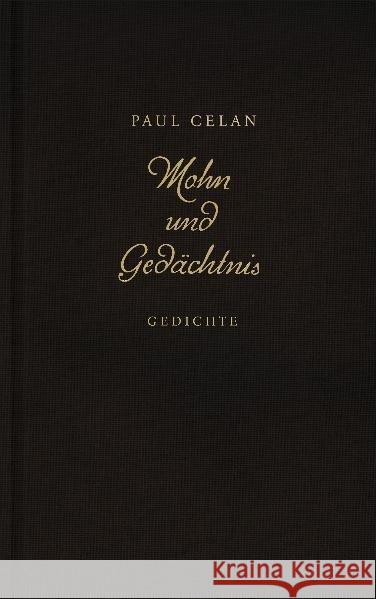 Mohn und Gedächtnis : Gedichte Celan, Paul 9783421045508