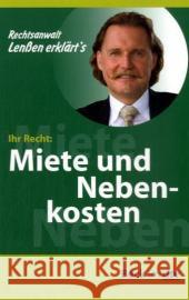 Ihr Recht: Miete und Nebenkosten Lenßen, Ingo   9783423504553