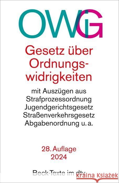 Gesetz über Ordnungswidrigkeiten Krumm, Carsten 9783423531993 Beck Juristischer Verlag