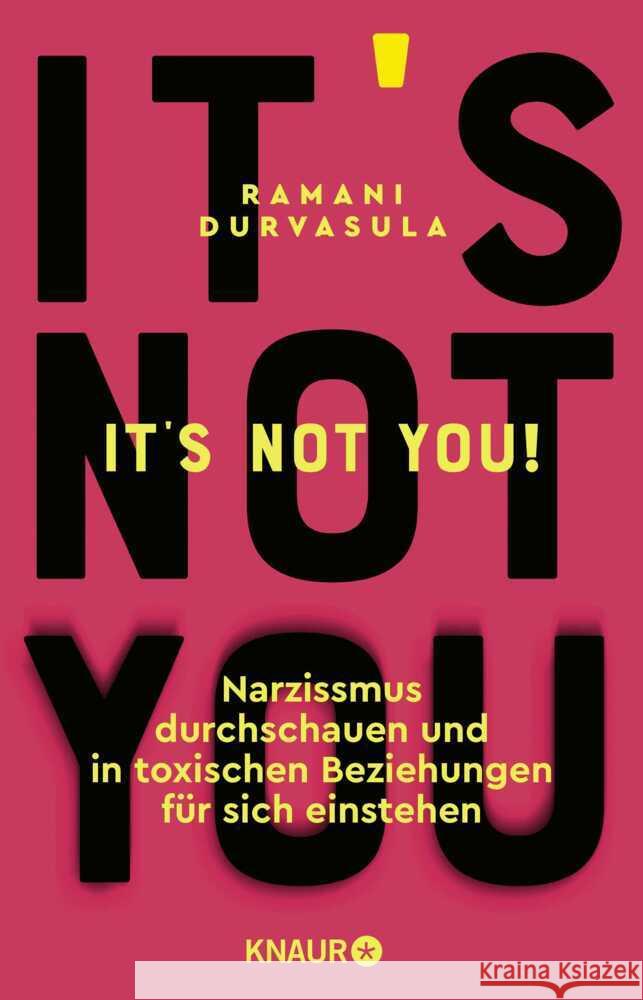 It's Not You! Durvasula, Ramani 9783426562208