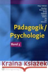 Pädagogik/Psychologie für die berufliche Oberstufe. Bd.3 : Mit BuchPlusWeb Hobmair, Hermann   9783427050278 Bildungsverlag E1NS