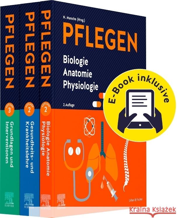 PFLEGEN Lernpaket 2.A. + E-Books Menche, Nicole, Keller, Christine 9783437254154 Elsevier, München