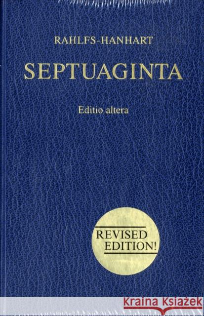 Greek Old Testament-Septuaginta Rahlfs, Alfred 9783438051196 American Bible Society