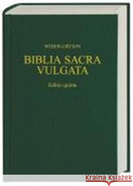 Biblia Sacra Iuxta Vulgatam Versionem R. Weber 9783438053039 Deutsche Bibelgesellschaft