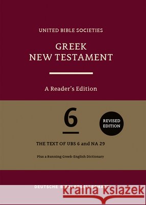 Greek New Testament GNT6. A Reader's Edition Newman, Barclay M. 9783438053114