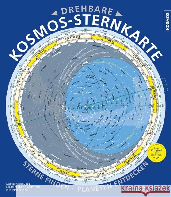 Drehbare Kosmos-Sternkarte : Sterne finden - Planeten entdecken. Mit Begleitheft: Himmelbeobachtung für Einsteiger Hahn, Hermann-Michael; Weiland, Gerhard 9783440154519