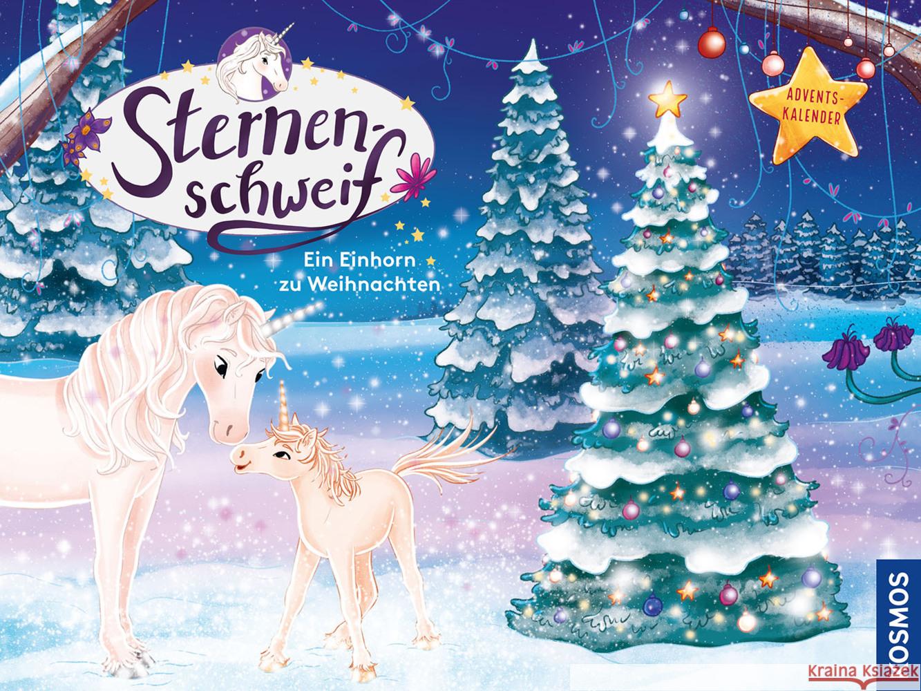 Sternenschweif Adventskalender, Ein Einhorn zu Weihnachten, Chapman, Linda 9783440174074 Kosmos (Franckh-Kosmos)