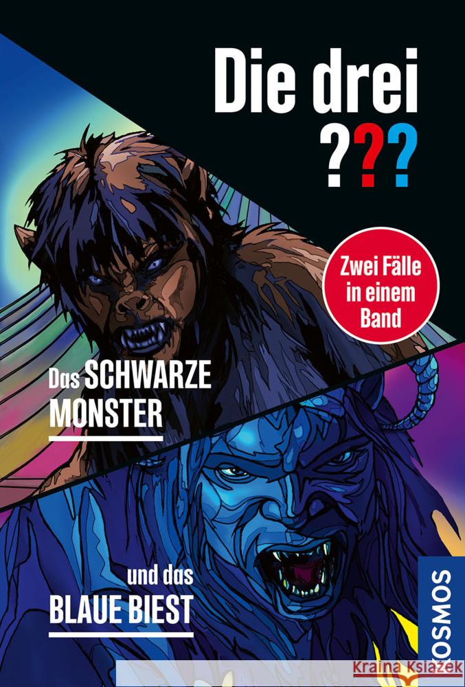 Die drei ???, Das schwarze Monster / und das blaue Biest (Doppelband) Buchna, Hendrik, Marx, André 9783440183106