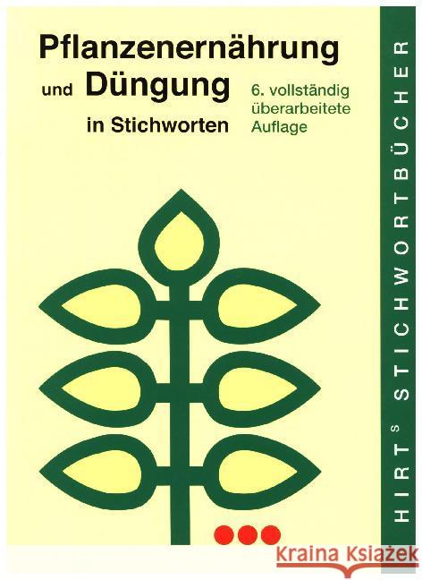 Pflanzenernährung und Düngung in Stichworten Finck, Arnold   9783443031169