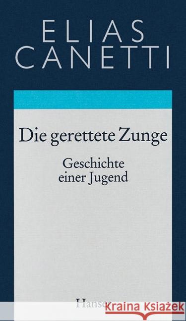 Die gerettete Zunge : Geschichte einer Jugend Canetti, Elias   9783446170223 Hanser