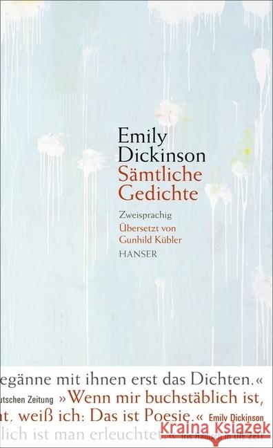 Sämtliche Gedichte : Zweisprachig Dickinson, Emily 9783446247307 Hanser