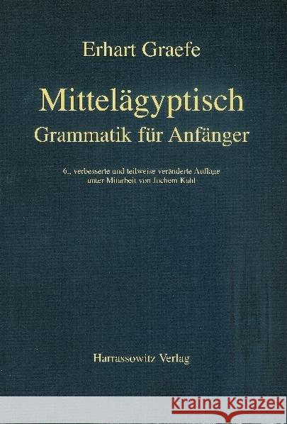 Mittelagyptische Grammatik Fur Anfanger Graefe, Erhart 9783447044691 Harrassowitz