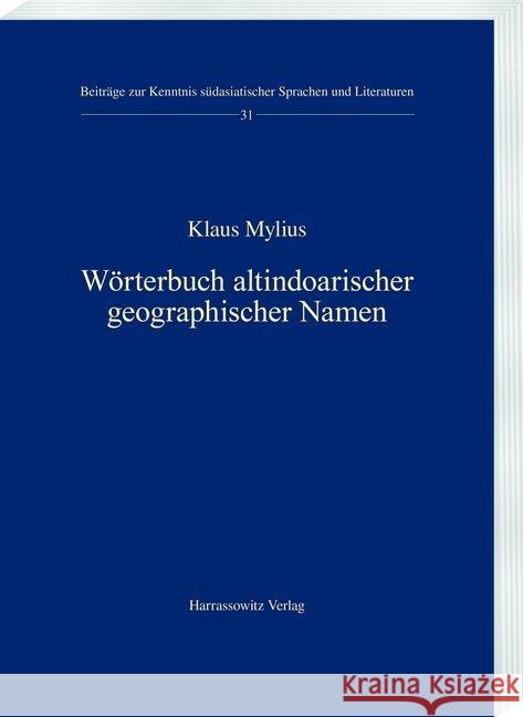 Worterbuch Altindoarischer Geographischer Namen Mylius, Klaus 9783447113151 Harrassowitz