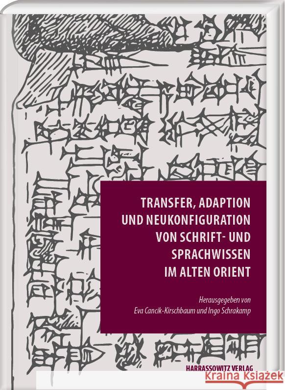 Transfer, Adaption Und Neukonfiguration Von Schrift- Und Sprachwissen Im Alten Orient Eva Cancik-Kirschbaum Ingo Schrakamp 9783447117210 Harrassowitz