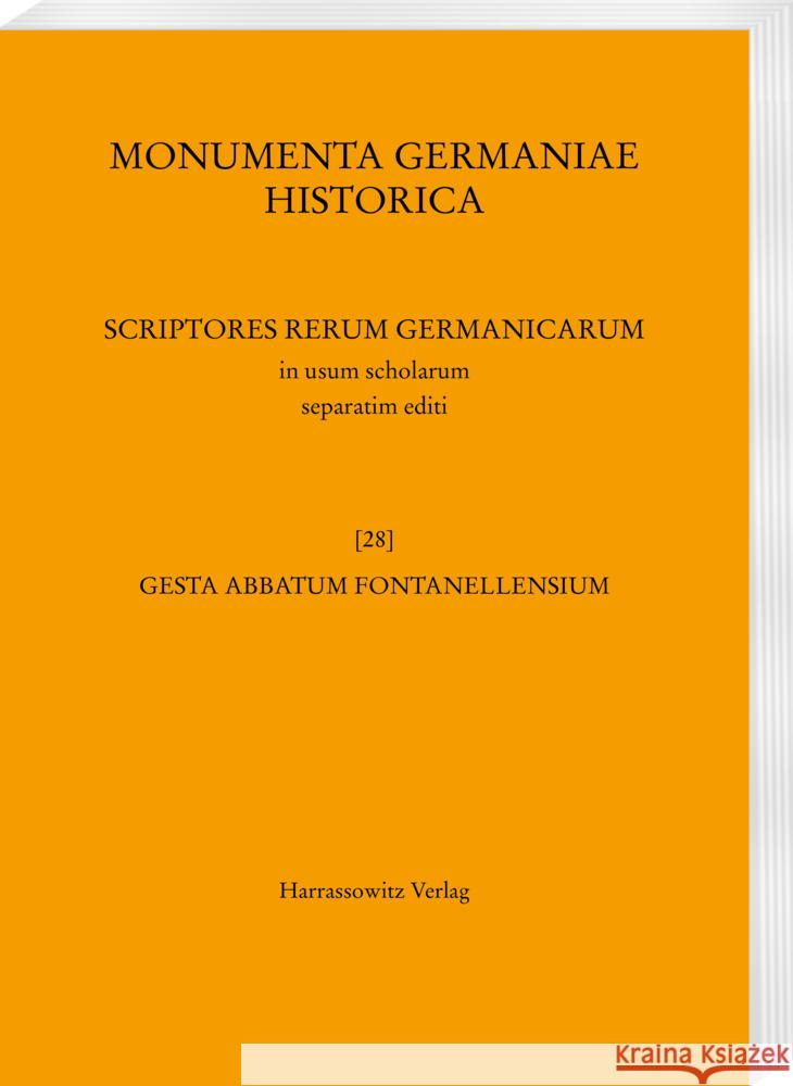 Gesta Abbatum Fontanellensium Lowenfeld, Samuel 9783447171564 Harrassowitz