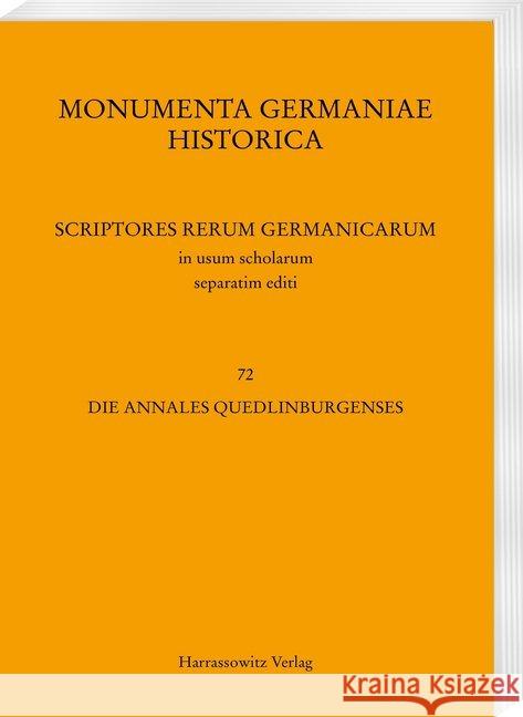 Die Annales Quedlinburgenses  9783447171939 Harrassowitz