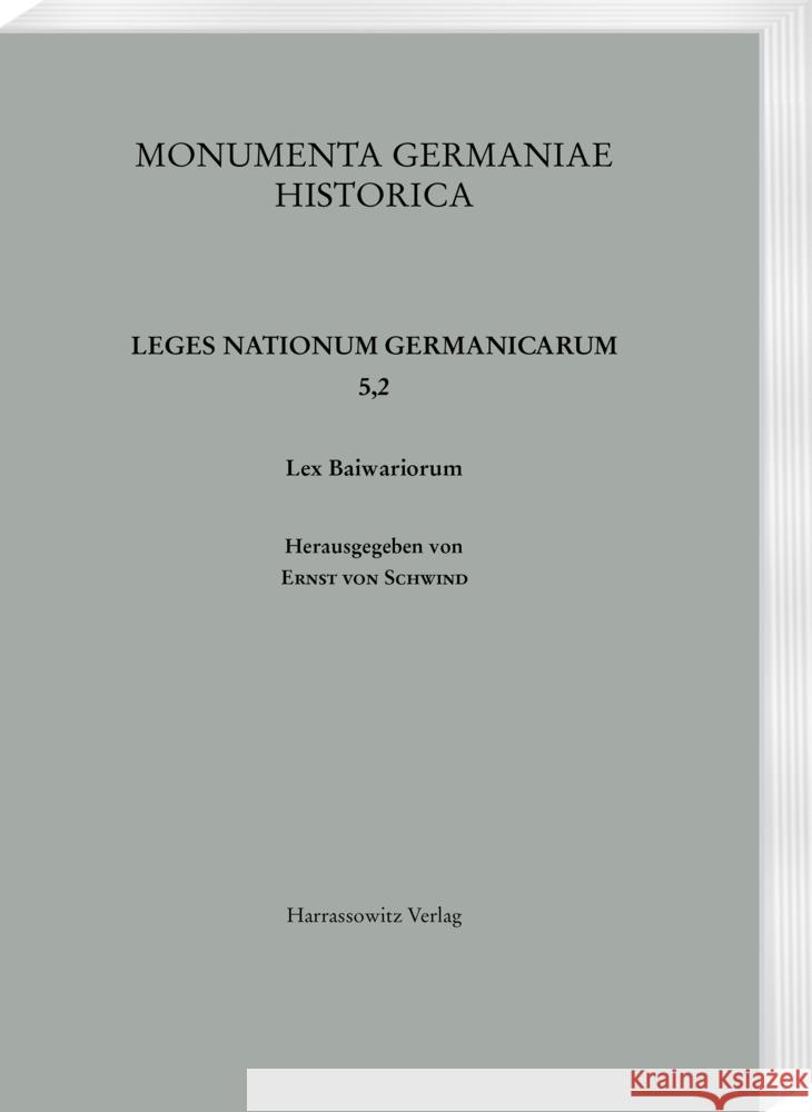 Lex Baiwariorum Ernst Vo 9783447173070 Harrassowitz