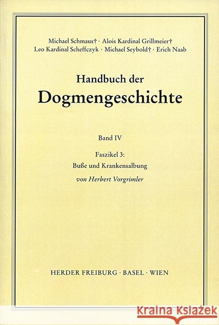 Buße und Krankensalbung. Faszikel.3 Vorgrimler, Herbert 9783451007309