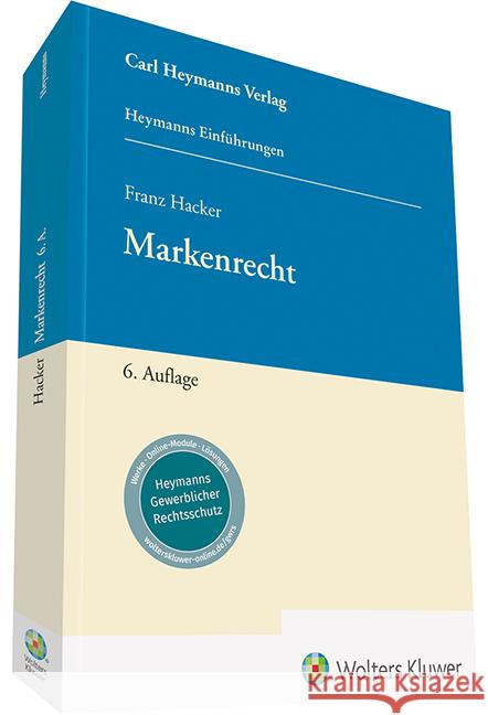 Markenrecht Hacker, Franz 9783452299147 Carl Heymanns Verlag