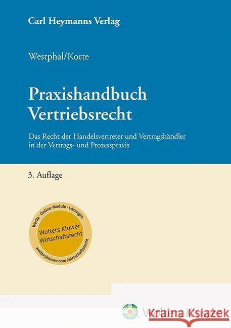 Handbuch Vertriebsrecht Korte, Oliver, Westphal, Bernd 9783452305374