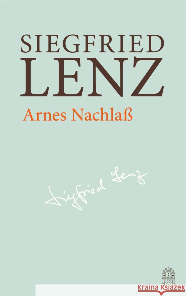 Arnes Nachlaß Lenz, Siegfried 9783455406047