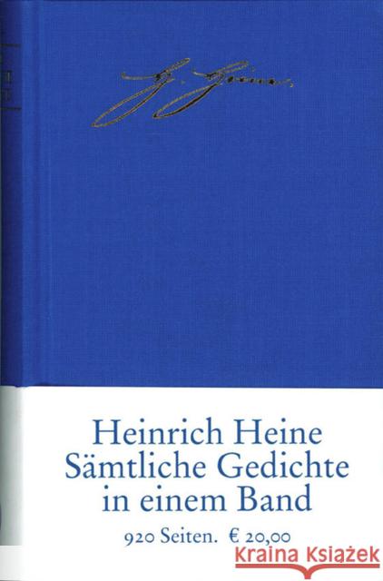 Sämtliche Gedichte in zeitlicher Folge : Mit einem Nachwort von Klaus Briegleb Heine, Heinrich   9783458163251 Insel, Frankfurt