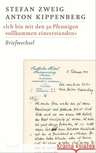 Briefwechsel 1905-1937 Kippenberg, Anton, Zweig, Stefan 9783458175513