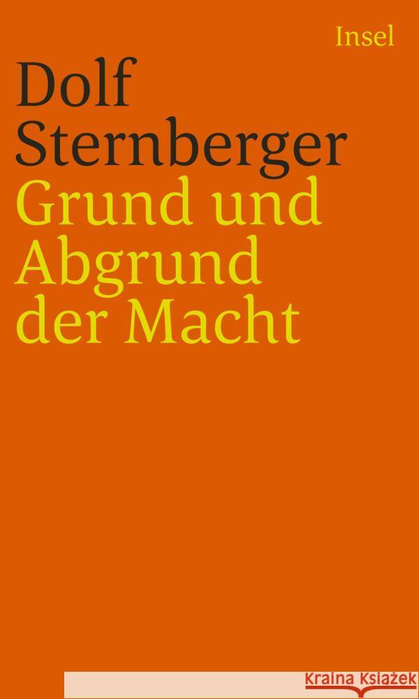 Schriften Sternberger, Dolf 9783458243519