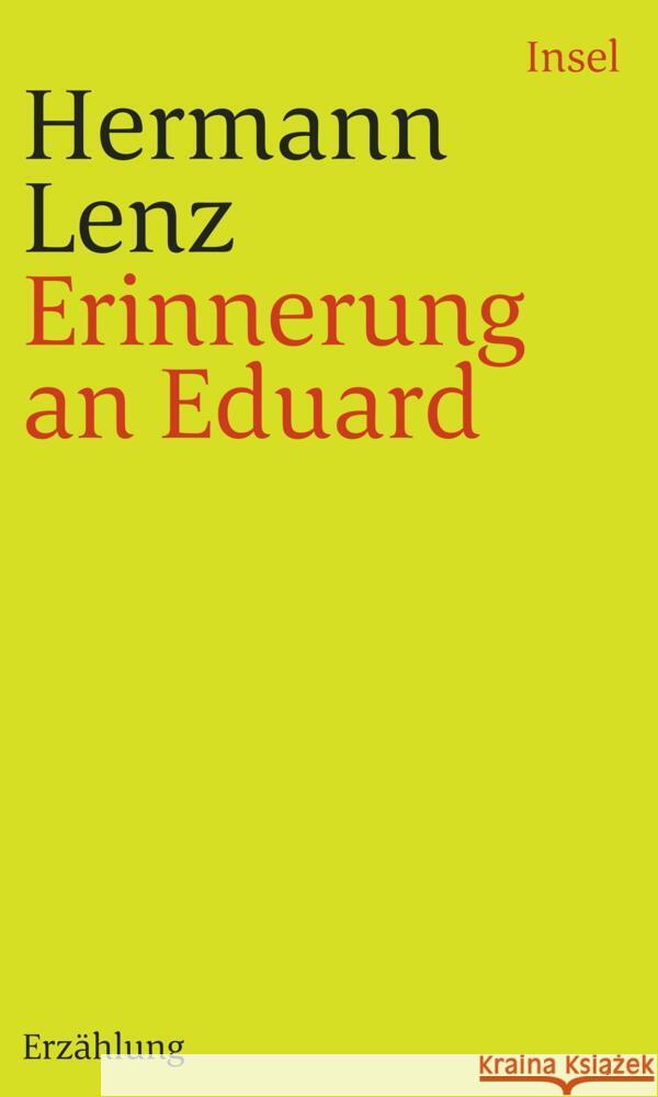 Erinnerung an Eduard Lenz, Hermann 9783458243694