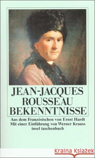 Bekenntnisse Rousseau, Jean-Jacques   9783458325239 Insel, Frankfurt