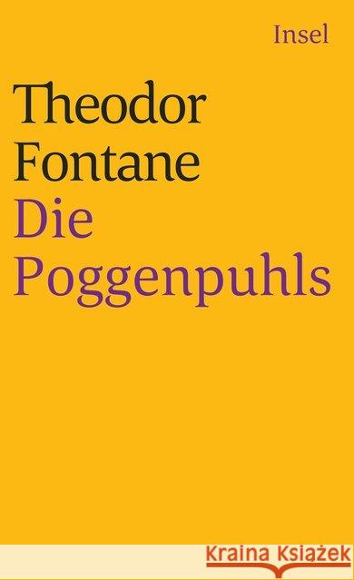 Die Poggenpuhls Fontane, Theodor 9783458329718 Insel Verlag