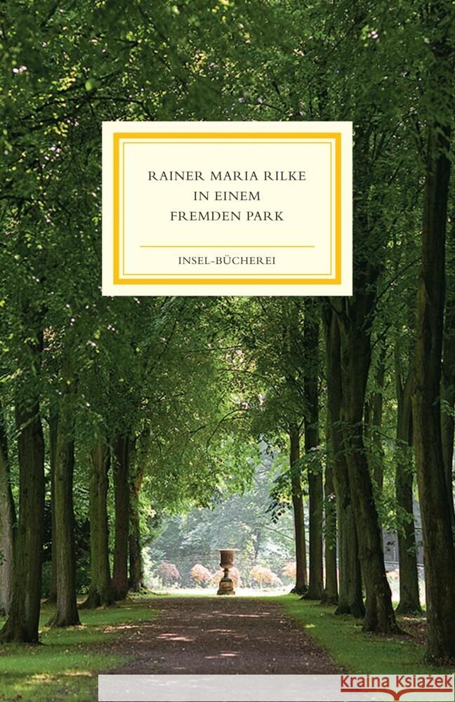 In einem fremden Park Rilke, Rainer Maria 9783458645078