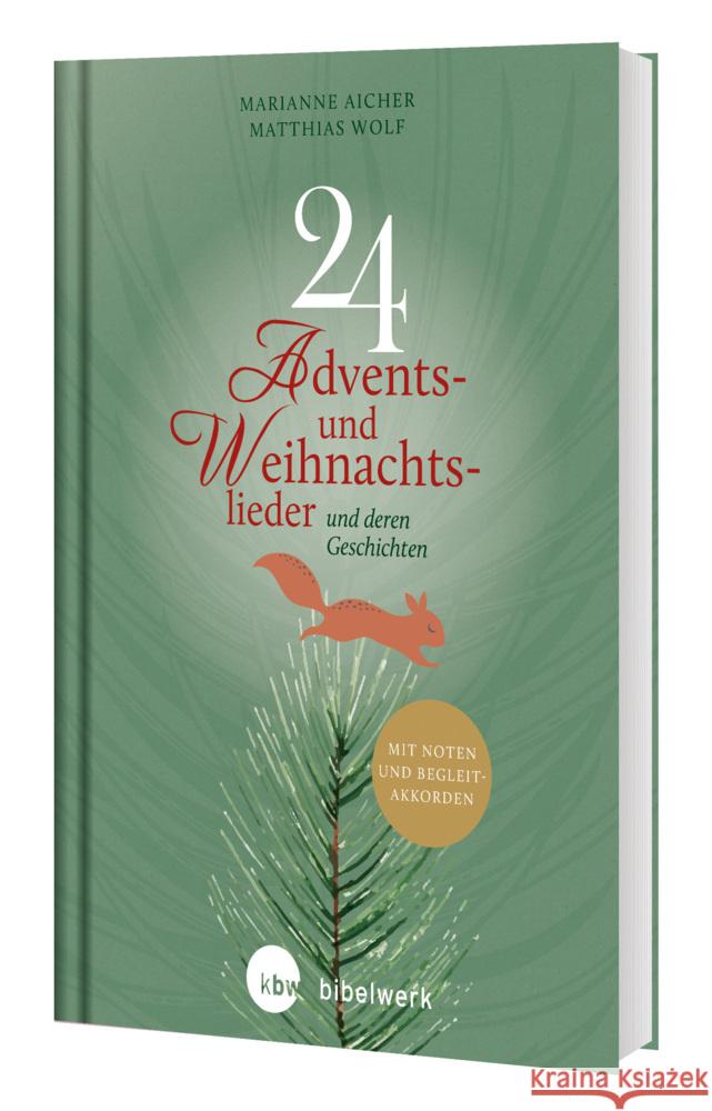 24 Advents- und Weihnachtslieder Wolf, Matthias, Aicher, Marianne 9783460255463