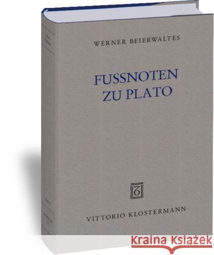Fussnoten Zu Plato Beierwaltes, Werner 9783465037132