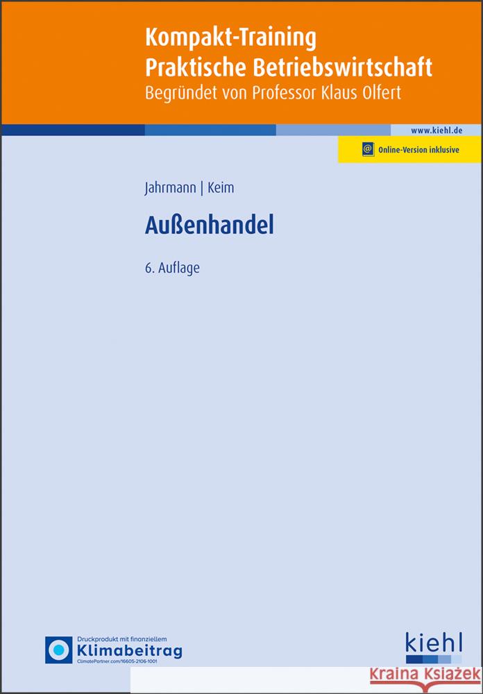 Kompakt-Training Außenhandel Jahrmann, Fritz-Ulrich, Keim, Martin 9783470545165