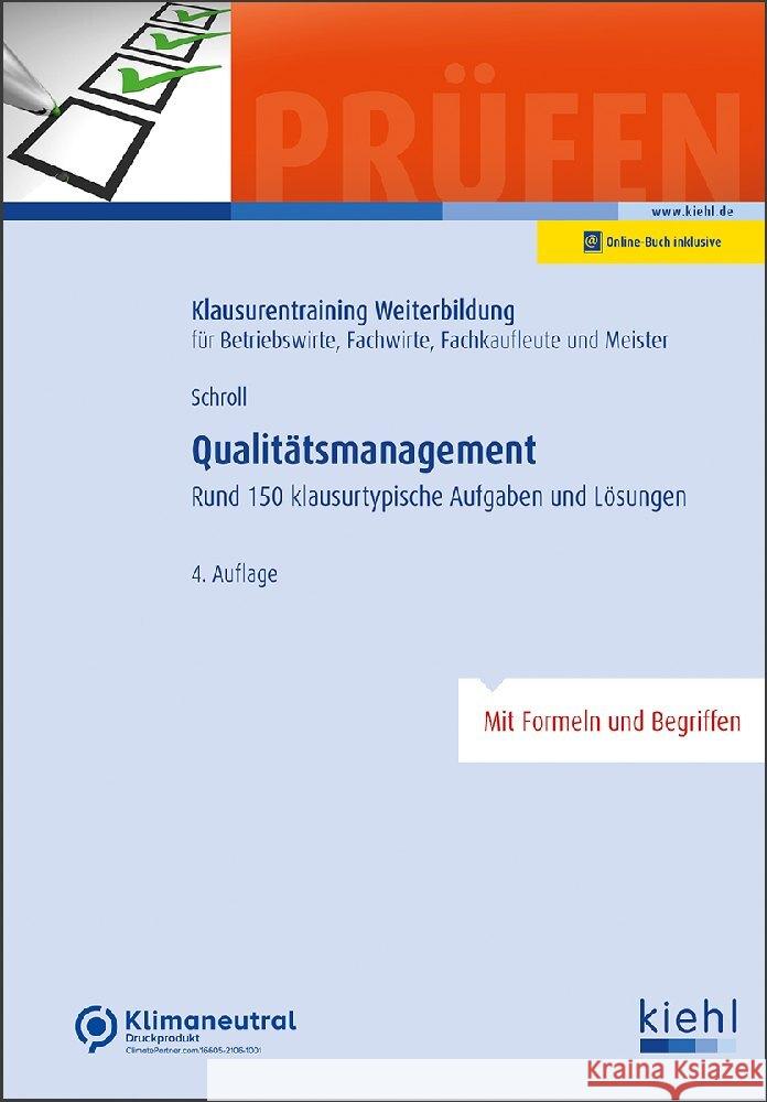 Qualitätsmanagement Schroll, Stefan 9783470649146 Kiehl