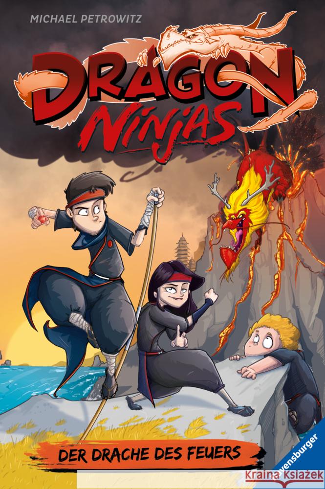 Dragon Ninjas: Der Drache des Feuers Petrowitz, Michael 9783473405190 Ravensburger Verlag